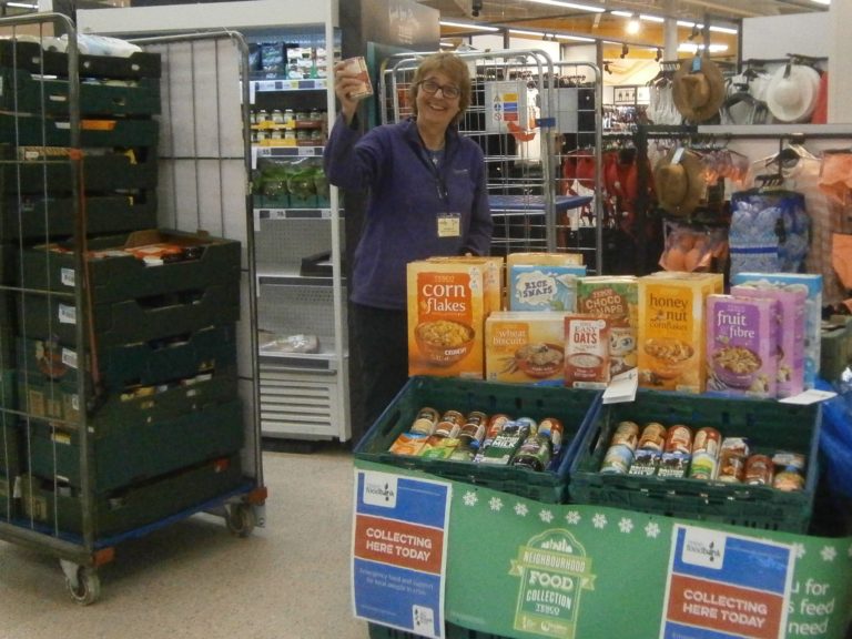 April Tesco Collection Success Littlehampton & District Foodbank